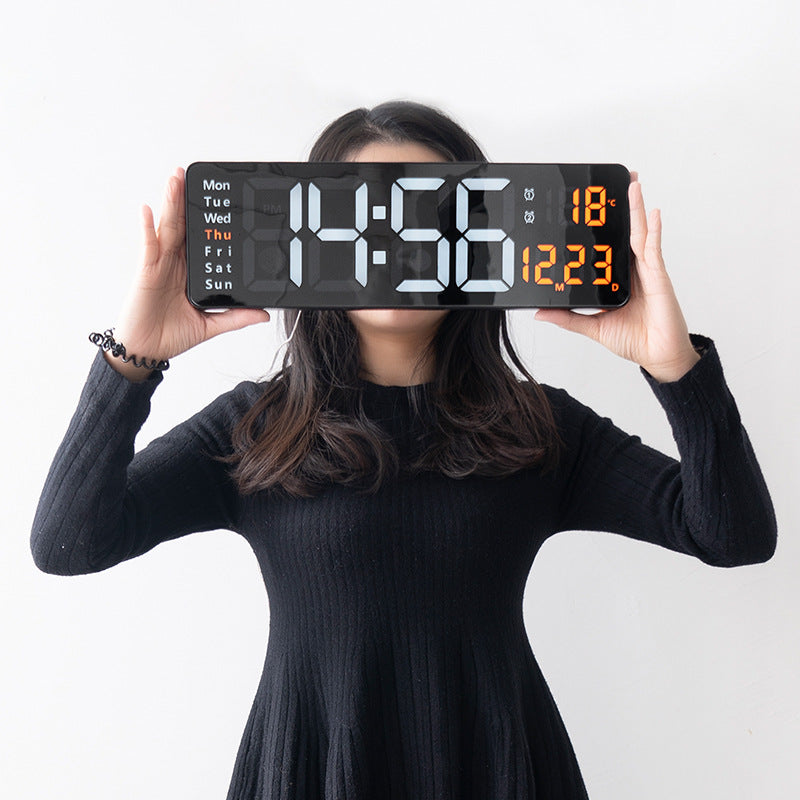 Nordic Digital Clock (16-Inch LED Display with Remote)