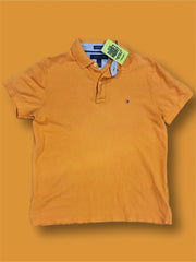Tommy Hilfiger orange polo tg s