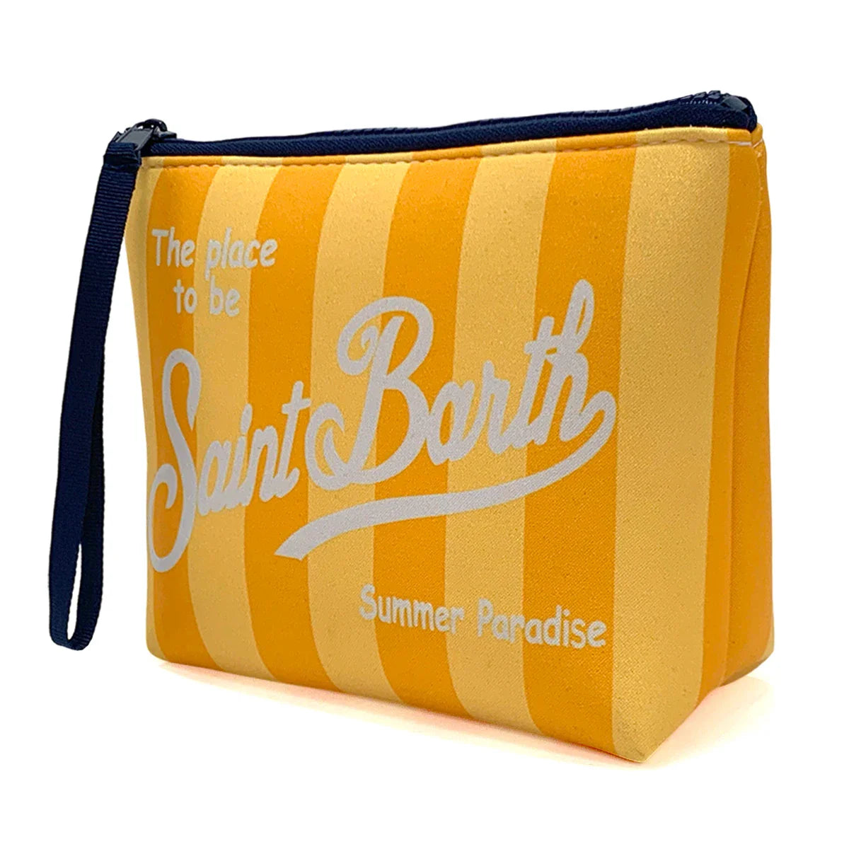 S-Saint B-Barth Striped Zip-up Clutch Bag