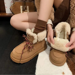 Stivaletto imbottito pellicciaecologica donna