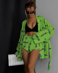 All over two-piece patterned suit