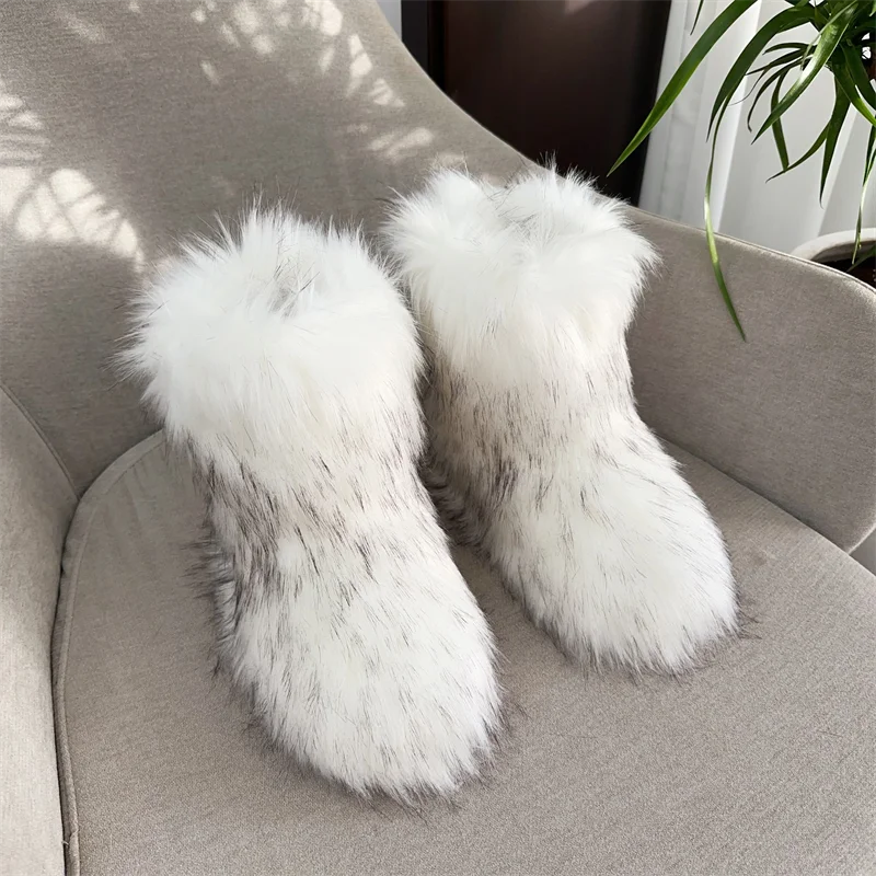 Stivale faux fur ecopelliccia donna