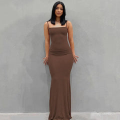 Dress Lungo Slim con Spacco Alto â€?Elegante e Sexy