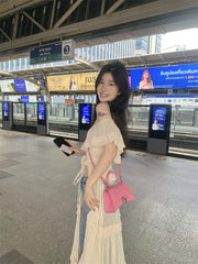 Women's long top with workmanship