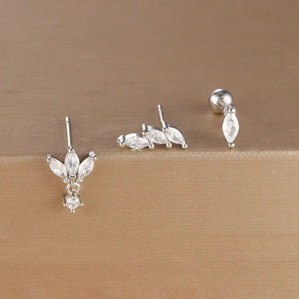 3PCS Stainless Steel Gold Color