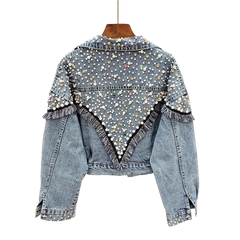 Giacca Denim con Applicazioni