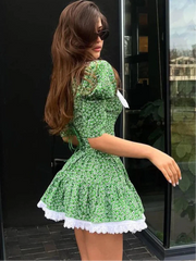 Slim Print Women'S Dress