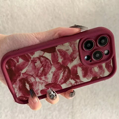 Cover Wine Red Lip Print