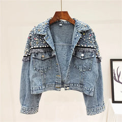 Giacca Denim con Applicazioni