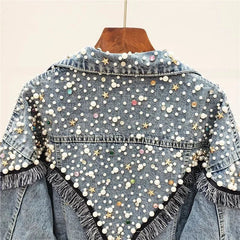 Giacca Denim con Applicazioni