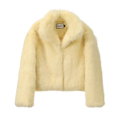 Pelliccia ecologica lemon fur donna