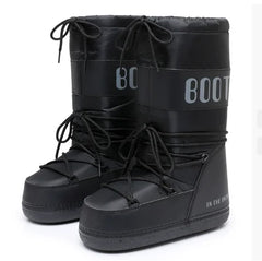 White Winter Boots Women Snow Boots Antiskid Thicken Cotton Thick Platform