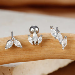 3PCS Stainless Steel Gold Color