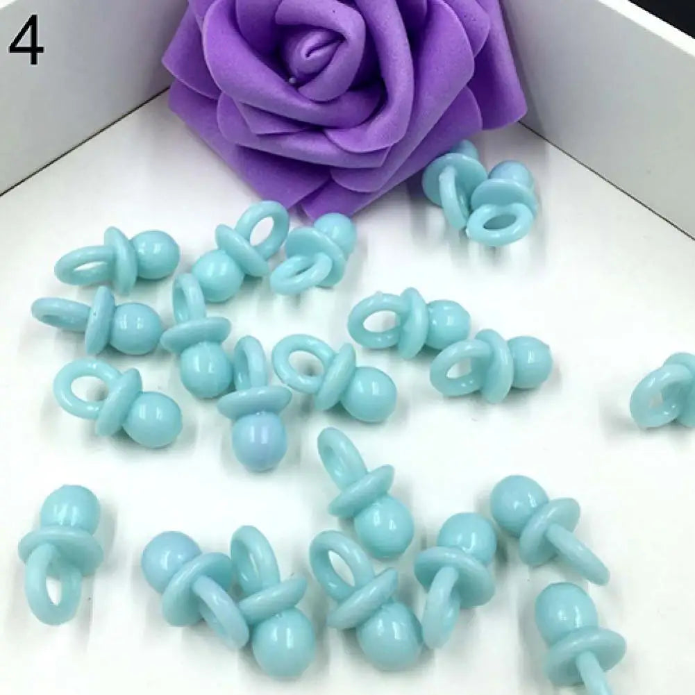 50Pcs Mini Acrylic Pacifiers Transparent