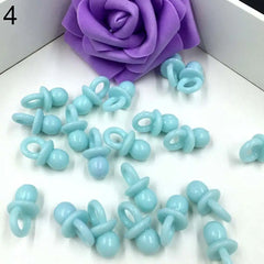 50Pcs Mini Acrylic Pacifiers Transparent
