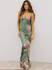Maxy women's low-cut flowered dress