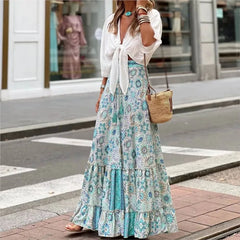Skirt Long  Oversized High Waisted