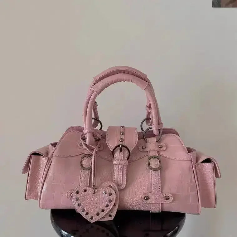 Handbag Pink Studded