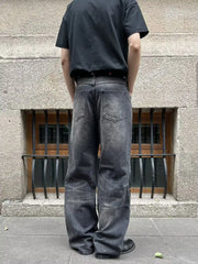 Jeans larghi Streetwear Pittura a inchiostro