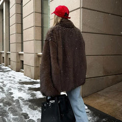 Pelliccia ecologica donna fur long