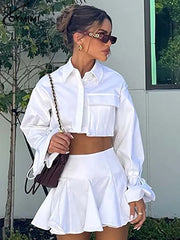 due pezzi completo donna gonna e camicia
