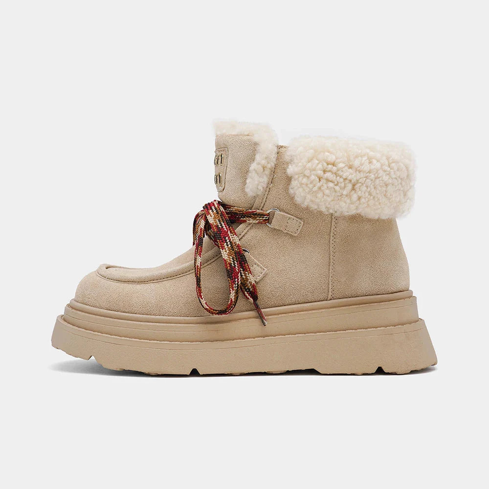 Stivaletto imbottito pellicciaecologica donna