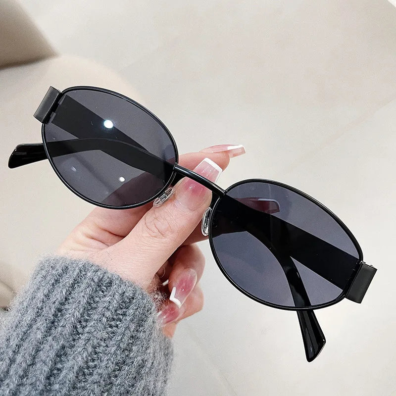 Fashion Oval Sunglasses Women Retro