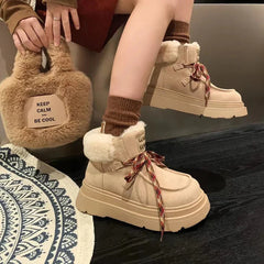 Stivaletto imbottito pellicciaecologica donna