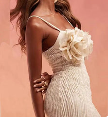 Patchwork Appliques Dress  Sleeveless
