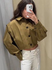 Giacchetto Donna Crop Monopetto
