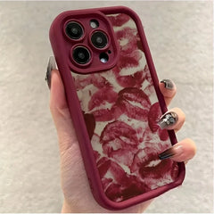 Cover Wine Red Lip Print