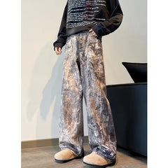 Jeans larghi Streetwear Tie Dye