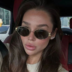 Fashion Oval Sunglasses Women Retro