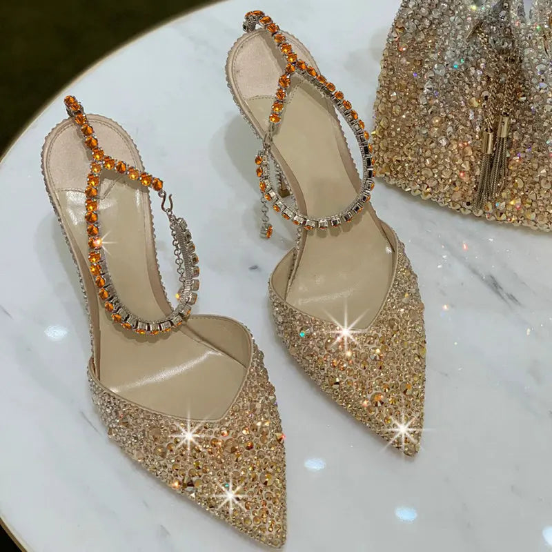 Gradient Pink Baotou Sandals