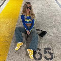 Women's brazil crop top y2k