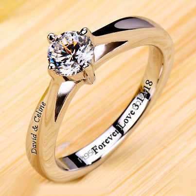 0.5 Carat Lab Diamond Solitaire Ring