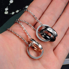 Forever Love Matching Necklaces for Couples Set of 2