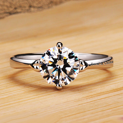 1.2 Carat Lab Diamond Solitaire Ring for Her