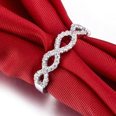 0.52 Carat Lab Diamond Half Eternity Ring for Her