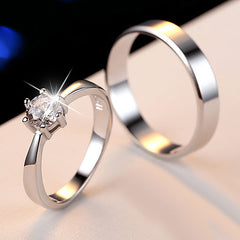 Custom Name Simple Wedding Bands Sterling Silver