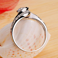Engraved 0.6 Carat Lab Diamond Ring for Her
