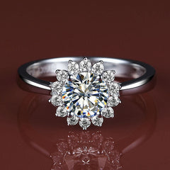 Personalized 1 Carat Moissanite Diamond Ring
