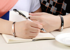 Customized Engraved Matching Couple Bracelets Gift Set