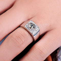 Personalized 0.8 Carat Lab Diamond Ring for Men