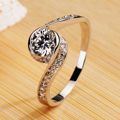 Engraved 0.6 Carat Lab Diamond Ring for Her