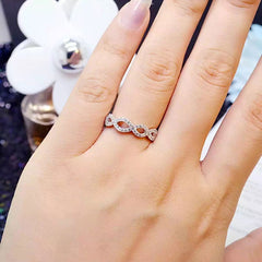 0.52 Carat Lab Diamond Half Eternity Ring for Her