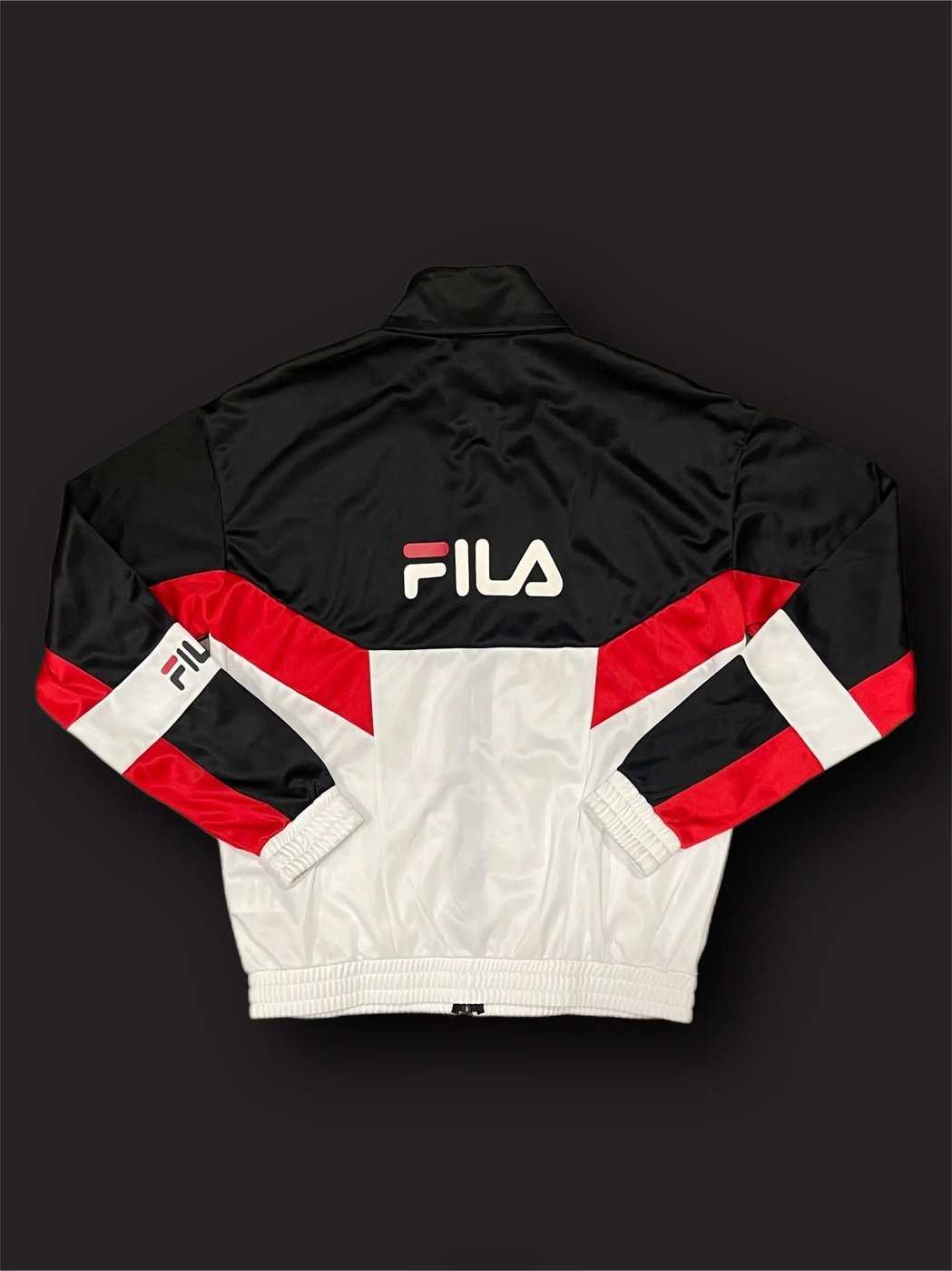 Tracksuit jacket full zip Fila vintage size L Black