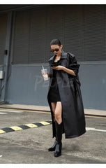 Oversized vintage trench coat