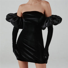 Sexy Wrapped Chest Slim Fit Hip Dress