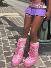 Space Boots Round Head Snowfield